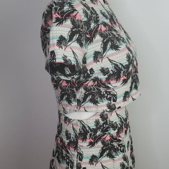 Topshop Tropical Print Trendy Mini Dress, Sz. 6 - Picture 3 of 8